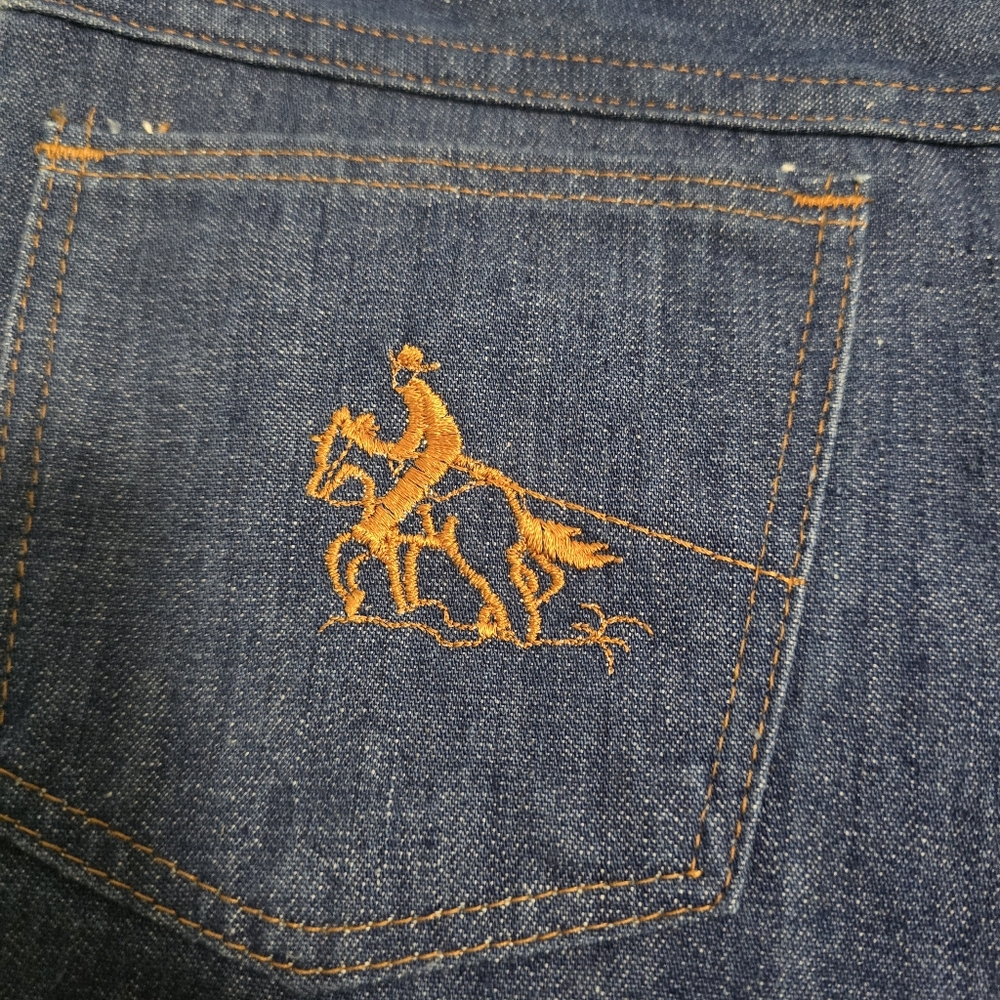 Classic Vintage Western Cowboy Rodeo Bootcut Jeans boys size 16 Women's 27